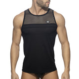 Addicted Mesh Striped Tank Top (ADF167)