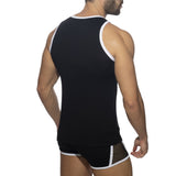 Addicted Mesh Striped Tank Top (ADF167)