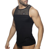 Addicted Mesh Striped Tank Top (ADF167)