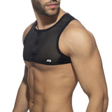 Addicted Mesh Zip Crop Top (AD998)