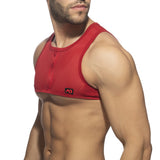 Addicted Mesh Zip Crop Top (AD998)