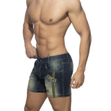 Addicted Jean Shorts With Patches (AD1097)