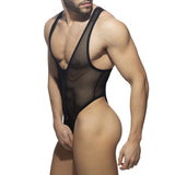 Addicted Zip Mesh Bodysuit Thong (ADF151)