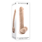 10" Flexskin Poseable True Feel Dildo