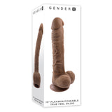 10" Flexskin Poseable True Feel Dildo