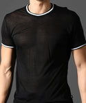 Andrew Christian Sheer Burnout Ringer Tee (10445)