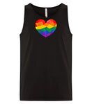 VRS Rainbow Geo Heart Tank Top