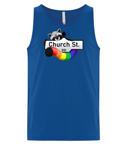 VRS Rainbow Raccoon with Church Street Tank Top