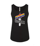 VRS Feminine Fit Rainbow Church/Wellesley Street Sign Tank Top