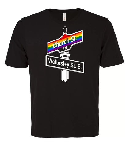 VRS Rainbow Church/Wellesley Street Signs Tee