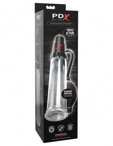 PDX Elite Suck-N-Pump Stroker (RD 528)