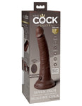 King Cock Elite Dual Density Vibrating Silicone Cock - Various Sizes