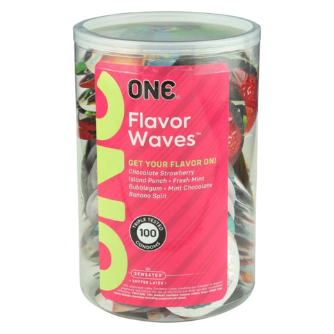 ONE Condoms FlavorWaves - 100 Pack