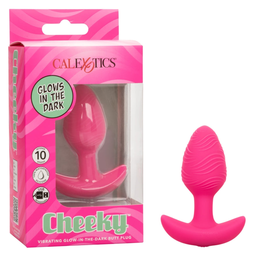 Cheeky Vibrating Glow-In-The-Dark Butt Plugs - Two Sizes Out on the Street Cheeky Vibrating Glow-In-The-Dark Butt Plugs - Two Sizes Out on the Street
