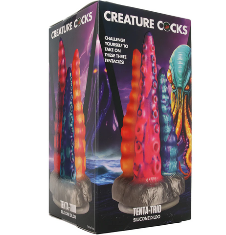 Creature Cocks - Tentacle Trio - Silicone Dildo (XRAH502)