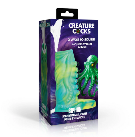 Creature Cocks - Tentacle Squirting Silicone Penis Enhancer (XRAH726)