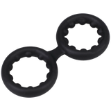 Rock Solid - Silicone Double Stamina Ring with Metal Beads (3701.37)