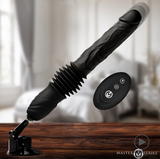 Master Series - Double Pounder Silicone Vibrating Dildo Thruster (XRAH806)