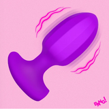 BANG! - Ribbed Vibrating Silicone Butt Plug (XRAH885)