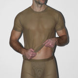 C-IN2 Sheer Crew Neck T-Shirt (5705)