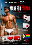 Addicted Maple Leaf Low Cut Sports Swim Brief (PU742)
