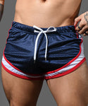 Andrew Christian Sports Mesh Jogger Shorts (3" Inseam) (6879)