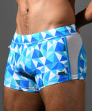 Andrew Christian  Surf Swim Trunk (w/ Mesh Contrast) (70152)