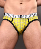 Andrew Christian Plaid Brief w/ ALMOST NAKED® (92974)