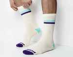 Pump Striped Crew Socks