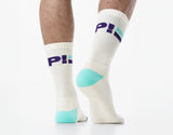 Pump Striped Crew Socks