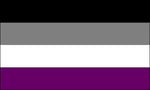 Handheld Asexual Flag 12" x 18"