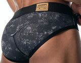 Pump Black Washed Brief