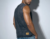 Pump Black Washed Tank Top