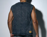 Pump Black Washed Tank Top