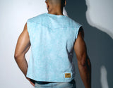 Pump Bubble Blue Boxy Tank Top
