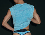 Pump Bubble Blue Boxy Tank Top