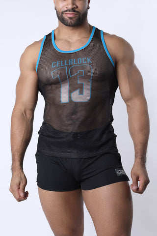 CellBlock13 Chain Reaction Mesh Tank Top (CBS347)