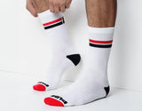 Pump Striped Crew Socks