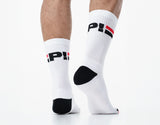 Pump Striped Crew Socks