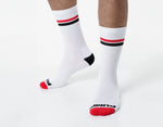 Pump Striped Crew Socks