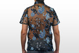 Alpha Charlie - Embroidered Blue Floral