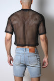 CellBlock13 Field Goal Football Mesh Cropped Tee (CBS410)