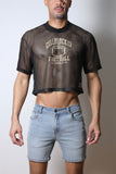 CellBlock13 Field Goal Football Mesh Cropped Tee (CBS410)