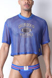 CellBlock13 Field Goal Football Mesh Cropped Tee (CBS410)