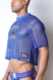 CellBlock13 Field Goal Football Mesh Cropped Tee (CBS410)