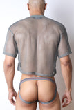CellBlock13 Field Goal Football Mesh Cropped Tee (CBS410)