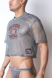 CellBlock13 Field Goal Football Mesh Cropped Tee (CBS410)