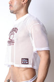 CellBlock13 Field Goal Football Mesh Cropped Tee (CBS410)