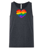 VRS Rainbow Geo Heart Tank Top