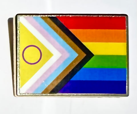 Inclusive Progress Pride Flag Lapel Pin